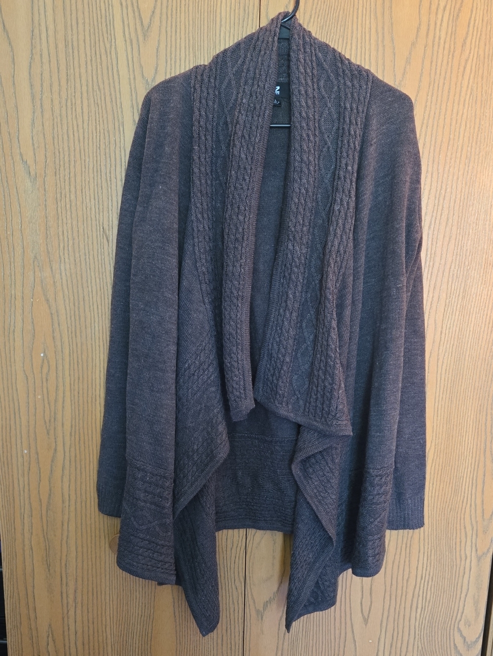 Gray Shawl Collar Cardigan